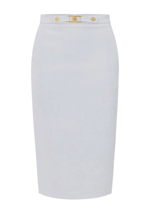 Elisabetta Franchi front-buckle pencil skirt - Blue