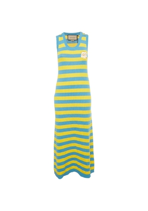 Gucci Pre-Owned striped midi dress - Yellow