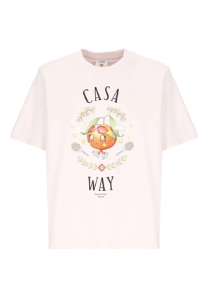 Casablanca graphic-print crew-neck T-shirt - Pink