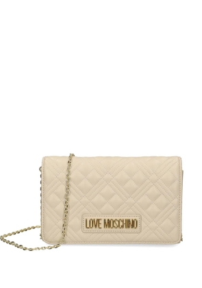 Love Moschino leather cross body bag - Neutrals