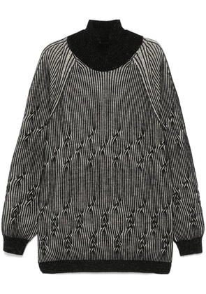 Jan Jan Van Essche cable-knit turtleneck sweater - Grey