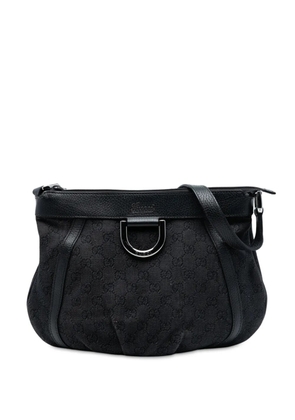 Gucci Pre-Owned 2016-2025 GG Denim Abbey D Ring crossbody bag - Black