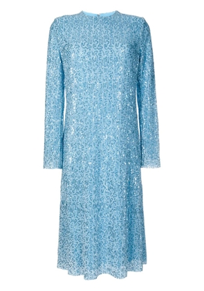 Stine Goya Celsia sequin-design midi dress - Blue