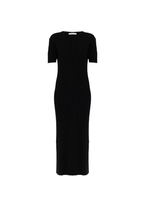 Lisa Yang Isabela ribbed midi dress - Black