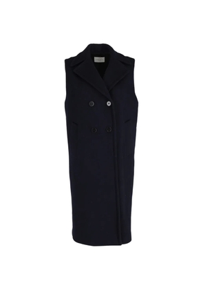 SANDRO double-breasted sleeveless coat - Blue