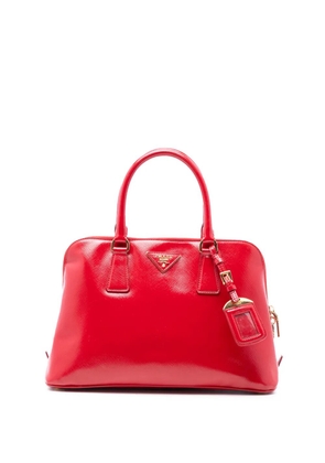Prada Pre-Owned 2010-2025 Medium Saffiano Vernice Promenade satchel - Red