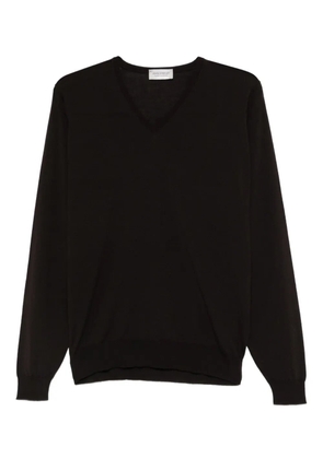 John Smedley Blenheim V-neck knitwear - Brown