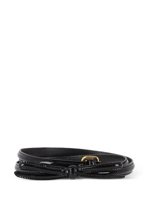 Prada Pre-Owned buckle leather belt - Black