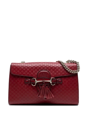 Gucci Pre-Owned 2016-2025 Medium Microguccissima Emily shoulder bag - Red
