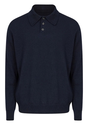 Maison Margiela wool polo shirt - Blue