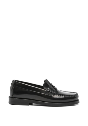 VINNY'S Frankie leather penny loafers - Black