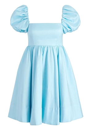 alice + olivia Sharilyn puff-sleeves minidress - Blue