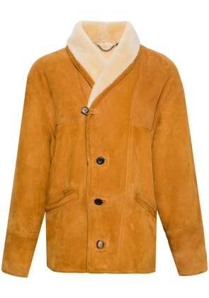 A.N.G.E.L.O. Vintage Cult 1980s single-breasted suede coat - Orange