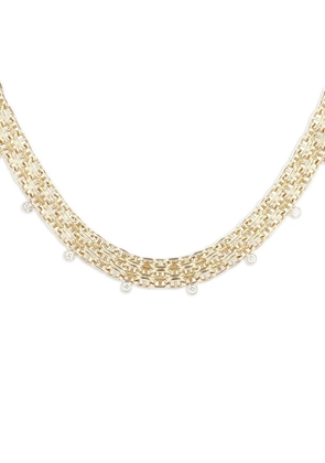 Hermès Pre-Owned 2020's diamond chain link necklace - Gold