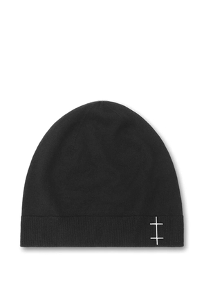 HELIOT EMIL Fresnel grid-detail beanie - Black