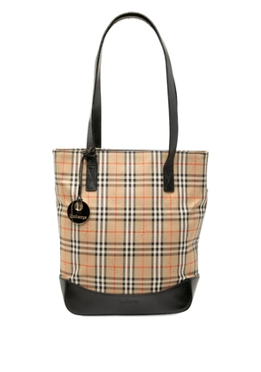 Burberry Pre-Owned 2000-2017 Haymarket Check Canvas tote bag - Brown