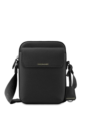MAISON de SABRÉ flap leather messenger bag - Black
