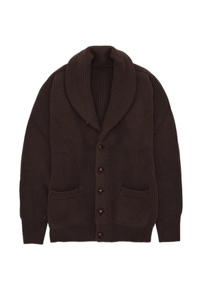Fortela Stoke shawl-collar cardigan - Brown