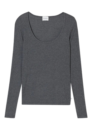 Closed long sleeve top - Grey