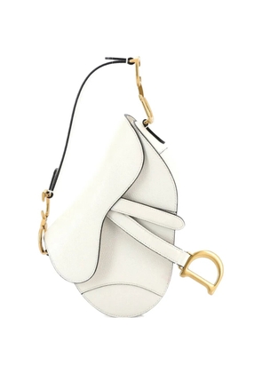 Christian Dior Pre-Owned Saddle Handbag Leather Mini shoulder bag - Neutrals