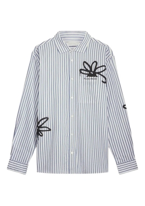 Filling Pieces striped floral shirt - White