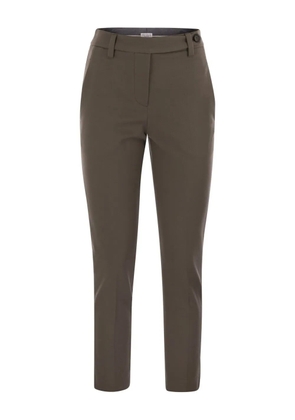 Brunello Cucinelli cigarette trousers - Brown