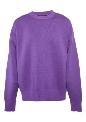 Palm Angels crew-neck wool sweater - Purple