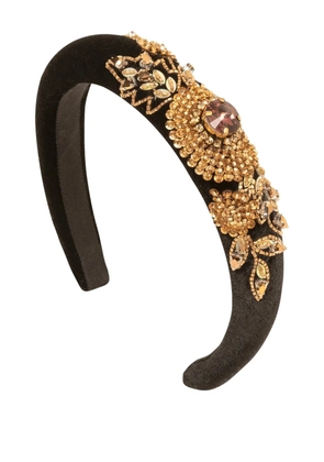 Jennifer Behr Stefanya beaded headband - Gold