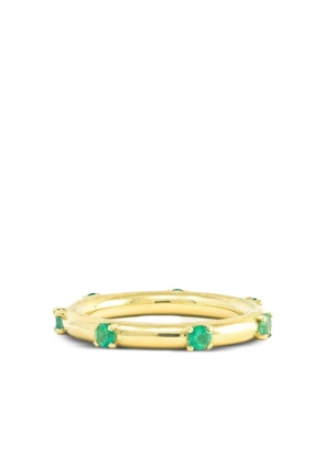 Jenna Blake 18K yellow gold Polka Dot emerald ring