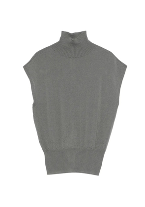 Rick Owens turtleneck sleeveless top - Grey