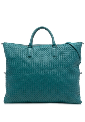 Bottega Veneta Pre-Owned 2012-2025 Maxi Nappa Intrecciato Convertible Tote travel bag - Blue