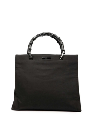 Gucci Pre-Owned 2000-2015 GG Canvas Bamboo handbag - Black