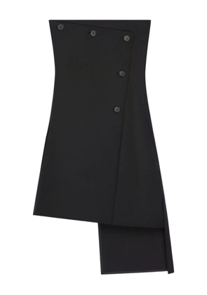 Courrèges strapless button-fastening mini dress - Black