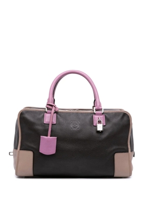 Loewe Pre-Owned 2010-2020 Tricolor Goatskin Amazona 36 handbag - Brown