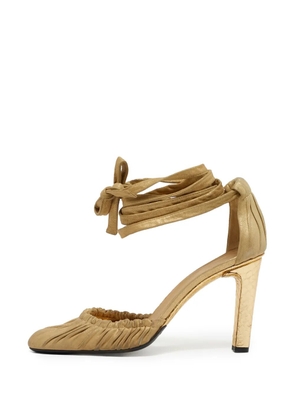 Gucci Pre-Owned python embossed leather pumps - Neutrals