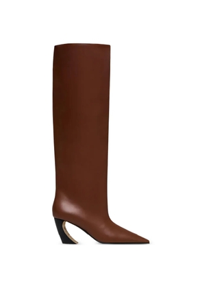 Vanda Novak Venus knee-high heeled boots - Brown