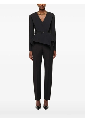 Roland Mouret asymmetrical peplum blazer - Black