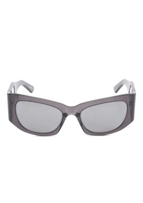 Balenciaga Pre-Owned 2020s geometric-frame sunglasses - Black