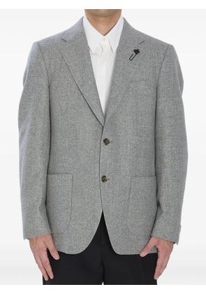Lardini Prince of Wales check blazer - Grey