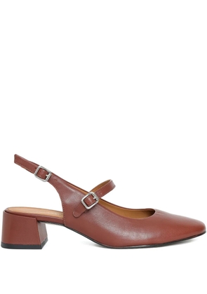 Sarah Chofakian 35mm Jim pumps - Brown