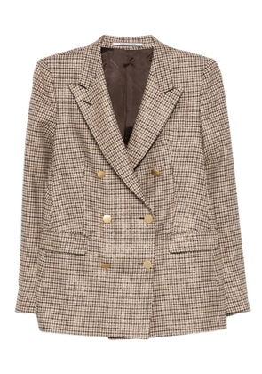 Tagliatore houndstooth double-breasted blazer - Neutrals