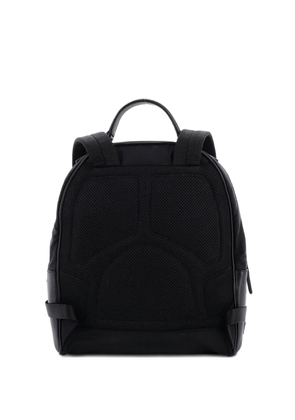 Prada Pre-Owned Convertible Front Pocket Saffiano Leather and Tessuto Medium backpack - Black