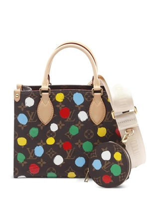 Louis Vuitton Pre-Owned x yayoi kusama 2010s On-the-Go PM polka dot tote bag - Brown