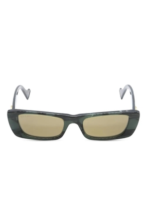 Gucci Pre-Owned 2020s rectangle-frame sunglasses - Green
