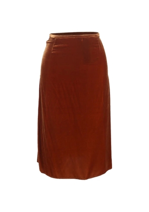 JOSEPH high-waist velvet skirt - Brown