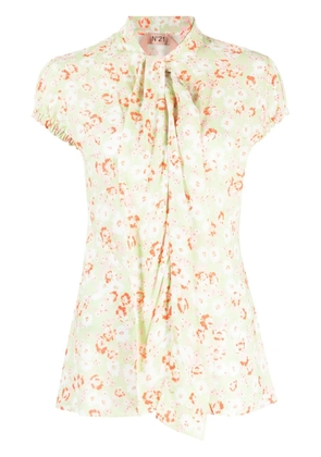Nº21 floral-print tie-fastening shirt - Multicolour