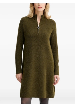 Marc O'Polo zip-neck mini dress - Green