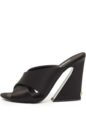 Dolce & Gabbana Pre-Owned criss-cross satin sandals - Black
