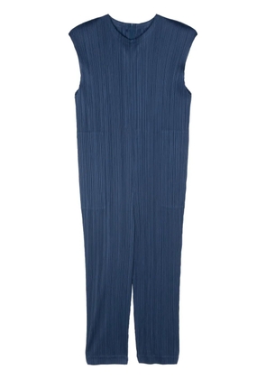 Pleats Please Issey Miyake Monthly Colours January plissé jumpsuit - Blue