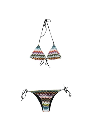 Missoni zigzag tie bikini - Black